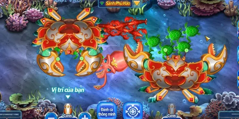 Phòng VIP với nhiều sinh vật biển có độ khó cao