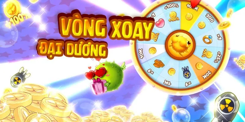 Nhiều phần thưởng thú vị trong vòng quay may mắn